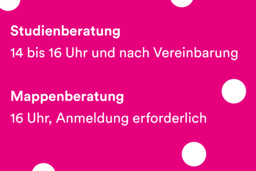 Mappen- und Studienberatung beim Rundgang 2026